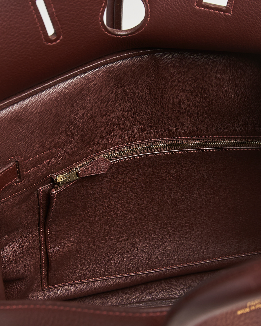 Homme | Hermès Pre-Owned Birkin 35 Taurillon Clemence Handbag Havana | Hermès Pre-Owned | Birkin 35 Taurillon Clemence Handbag Havana