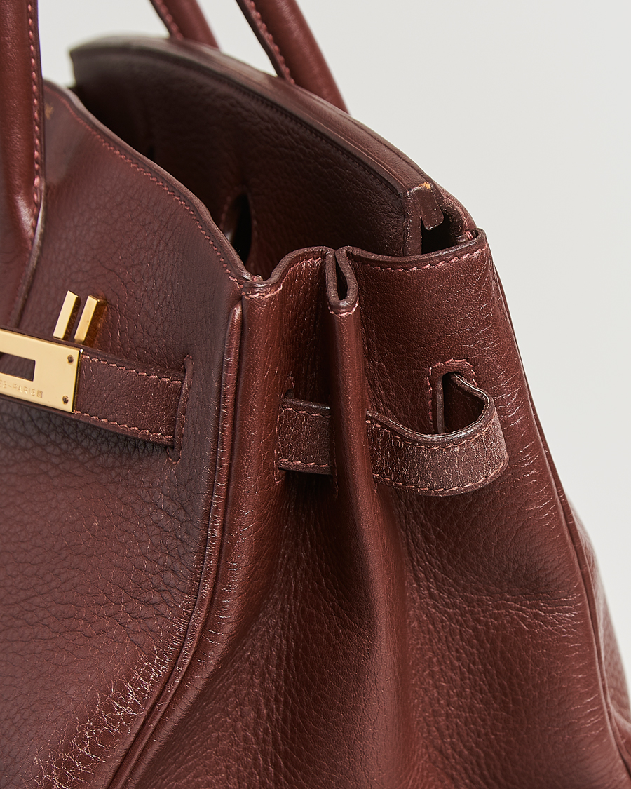 Homme | Hermès Pre-Owned Birkin 35 Taurillon Clemence Handbag Havana | Hermès Pre-Owned | Birkin 35 Taurillon Clemence Handbag Havana