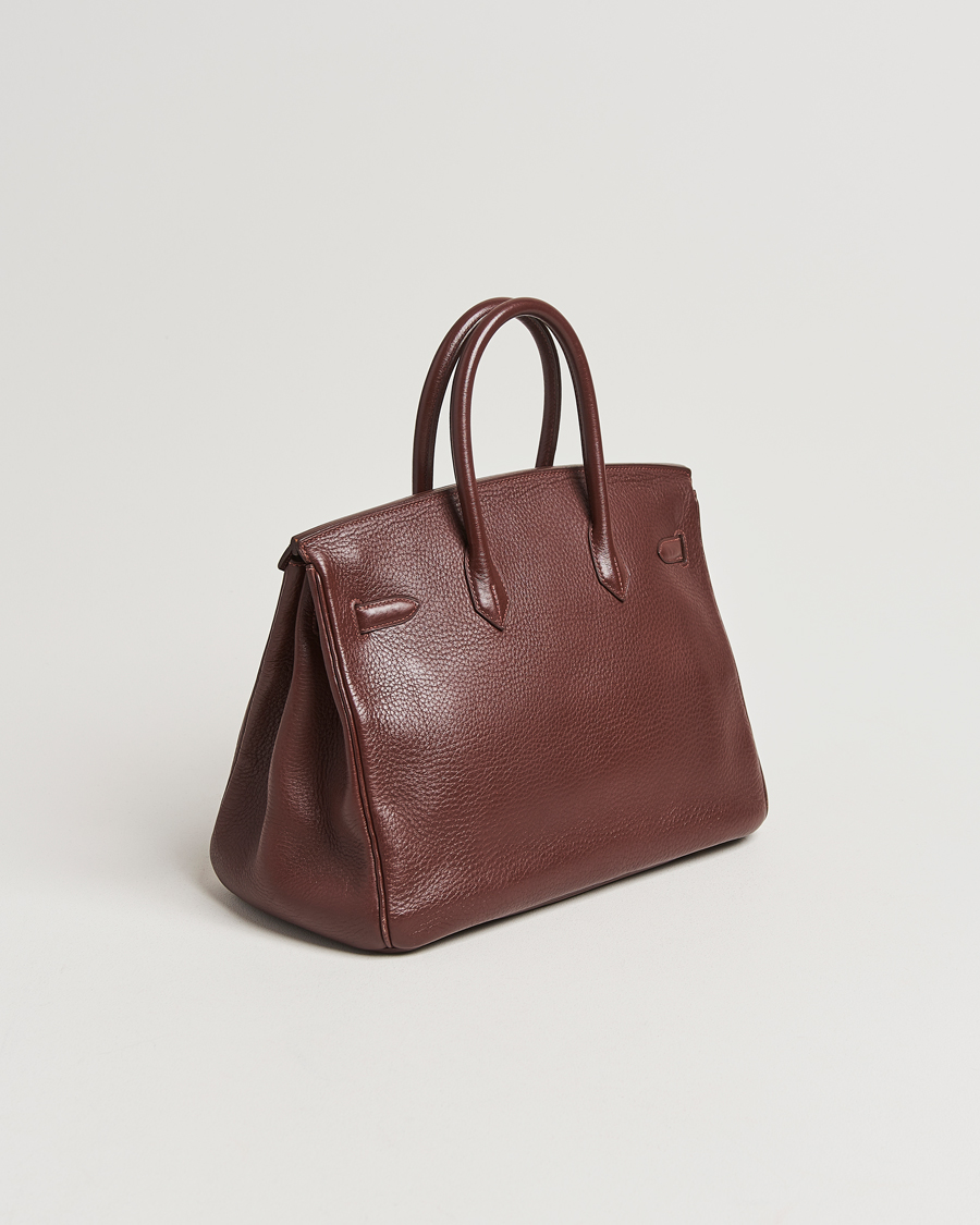 Homme | Hermès Pre-Owned Birkin 35 Taurillon Clemence Handbag Havana | Hermès Pre-Owned | Birkin 35 Taurillon Clemence Handbag Havana