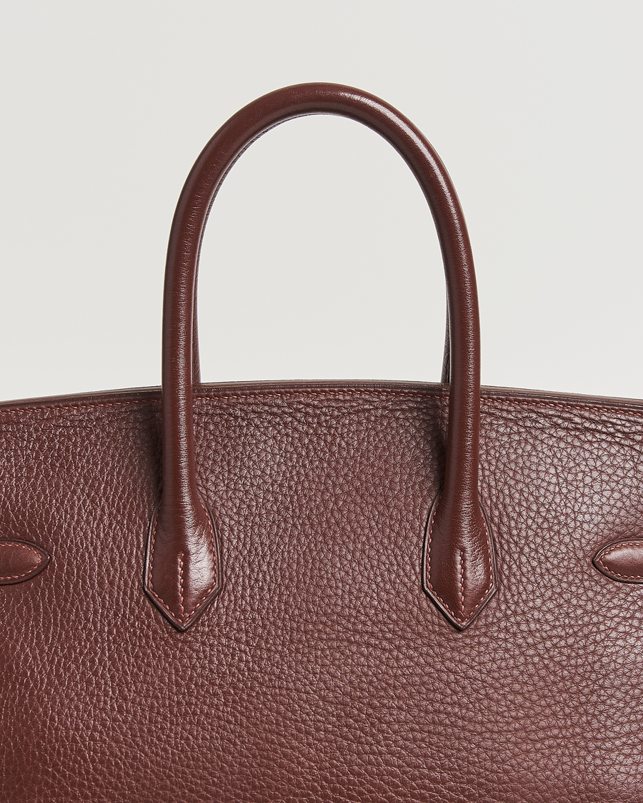 Homme | Hermès Pre-Owned Birkin 35 Taurillon Clemence Handbag Havana | Hermès Pre-Owned | Birkin 35 Taurillon Clemence Handbag Havana