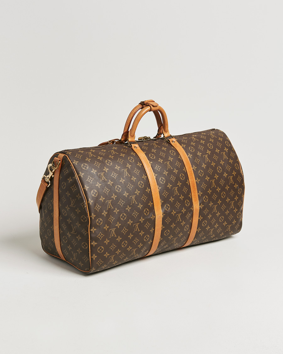 Homme | Louis Vuitton Pre-Owned Keepall Bandoulière 60 Monogram | Louis Vuitton Pre-Owned | Keepall Bandoulière 60 Monogram