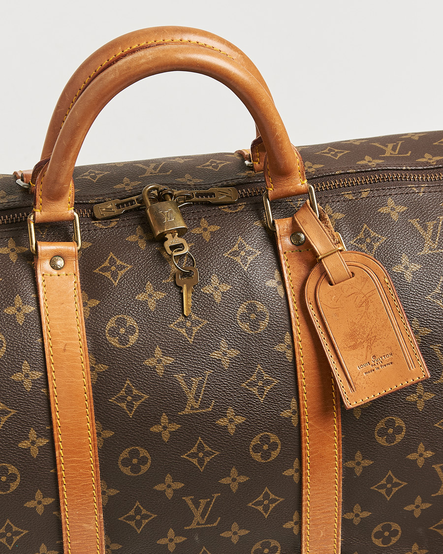 Homme | Louis Vuitton Pre-Owned Keepall Bandoulière 60 Monogram | Louis Vuitton Pre-Owned | Keepall Bandoulière 60 Monogram