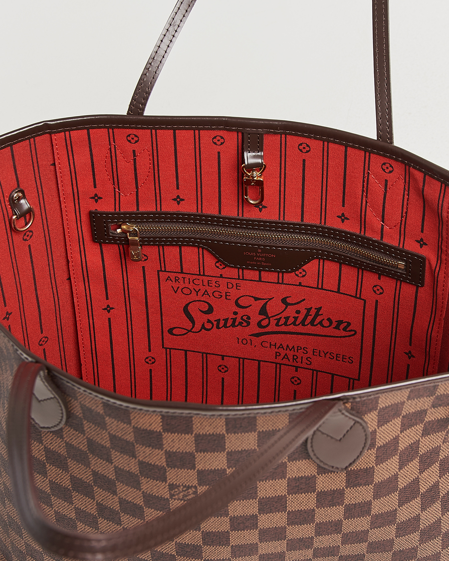 Homme | Louis Vuitton Pre-Owned Neverfull MM Totebag Damier Ebene | Louis Vuitton Pre-Owned | Neverfull MM Totebag Damier Ebene