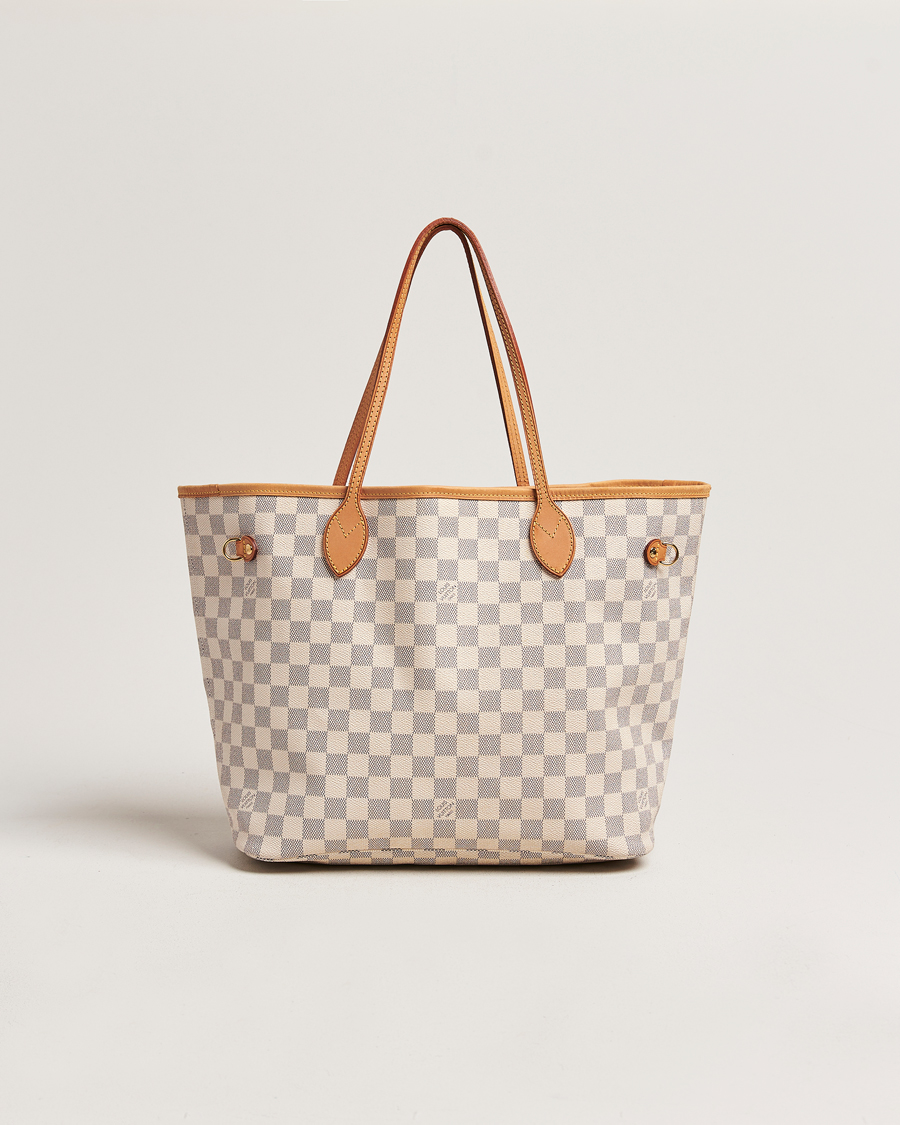 Homme | Louis Vuitton Pre-Owned Neverfull MM Totebag Damier Azur | Louis Vuitton Pre-Owned | Neverfull MM Totebag Damier Azur