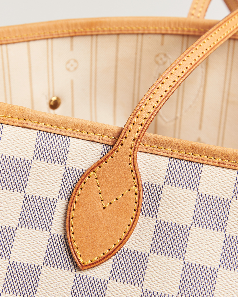 Homme | Louis Vuitton Pre-Owned Neverfull MM Totebag Damier Azur | Louis Vuitton Pre-Owned | Neverfull MM Totebag Damier Azur