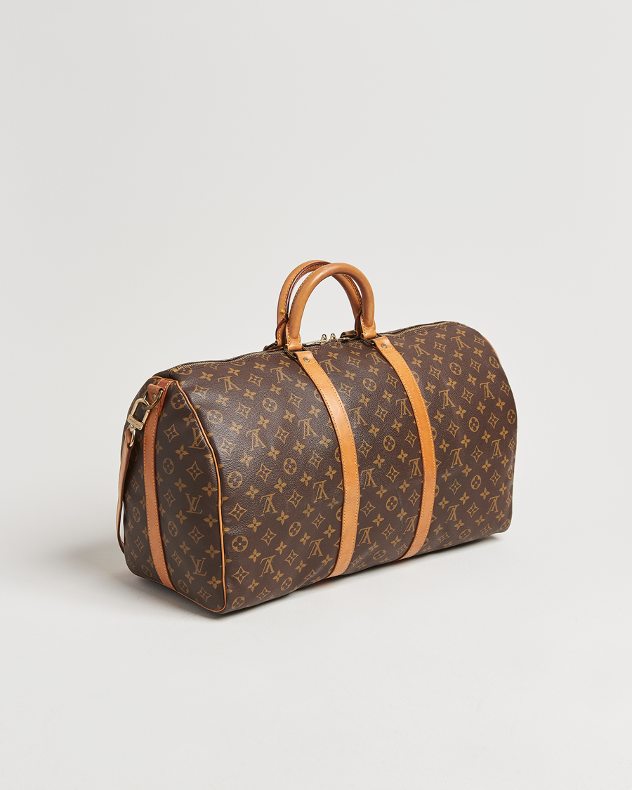 Homme | Louis Vuitton Pre-Owned Keepall Bandoulière 50 Monogram | Louis Vuitton Pre-Owned | Keepall Bandoulière 50 Monogram