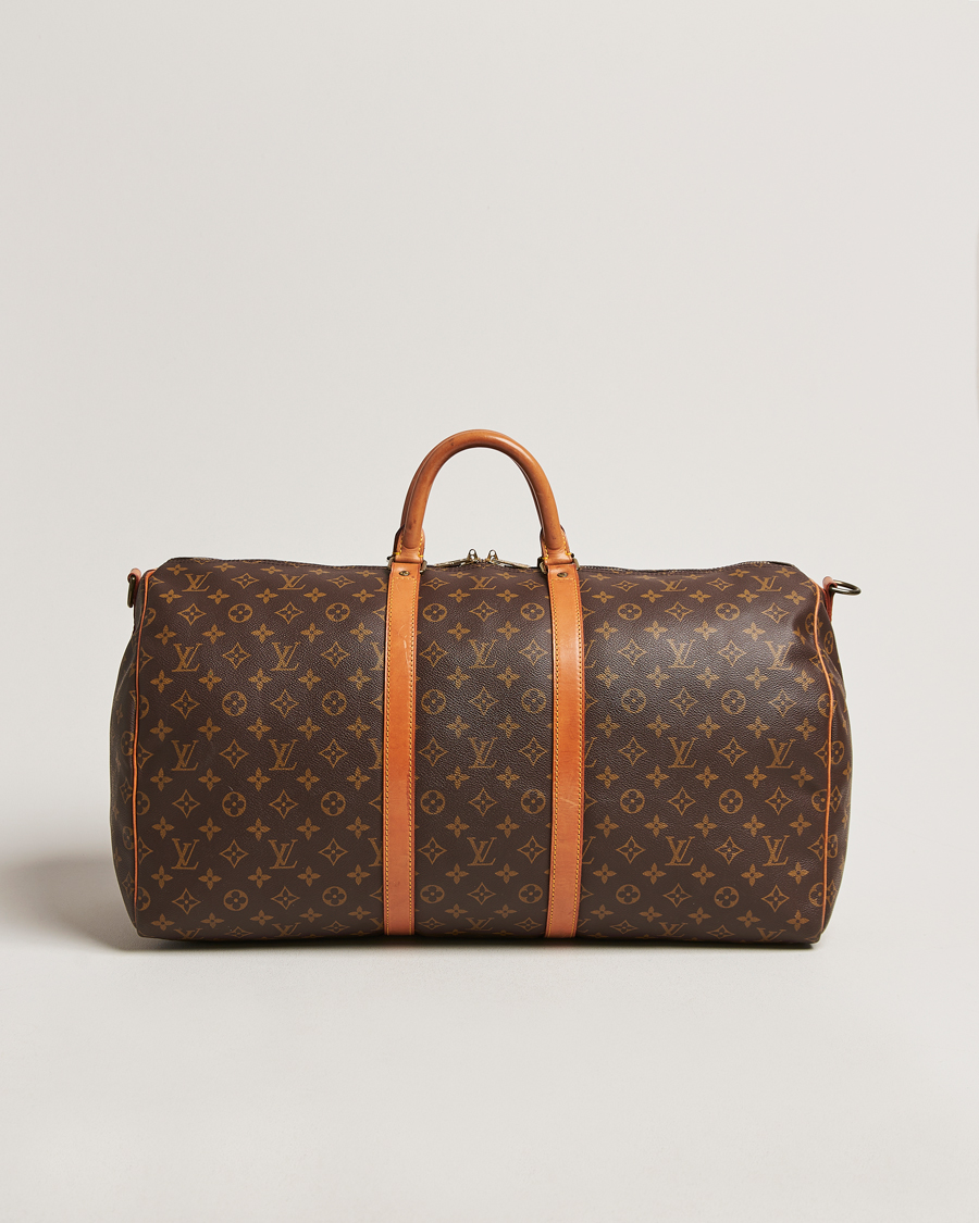 Homme | Louis Vuitton Pre-Owned Keepall Bandoulière 55 Monogram | Louis Vuitton Pre-Owned | Keepall Bandoulière 55 Monogram