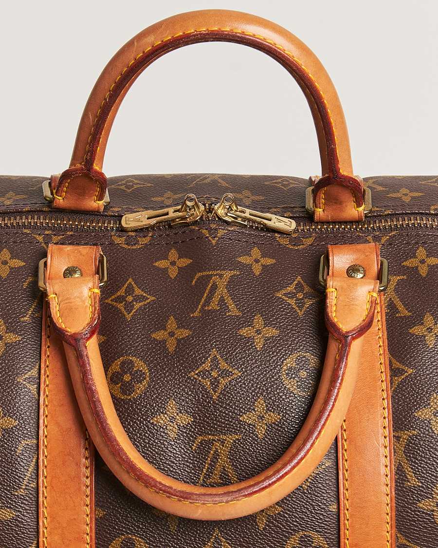 Homme | Louis Vuitton Pre-Owned Keepall Bandoulière 55 Monogram | Louis Vuitton Pre-Owned | Keepall Bandoulière 55 Monogram