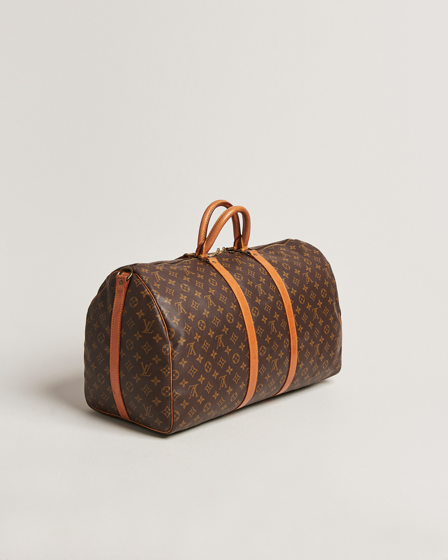 Homme | Louis Vuitton Pre-Owned Keepall Bandoulière 55 Monogram | Louis Vuitton Pre-Owned | Keepall Bandoulière 55 Monogram