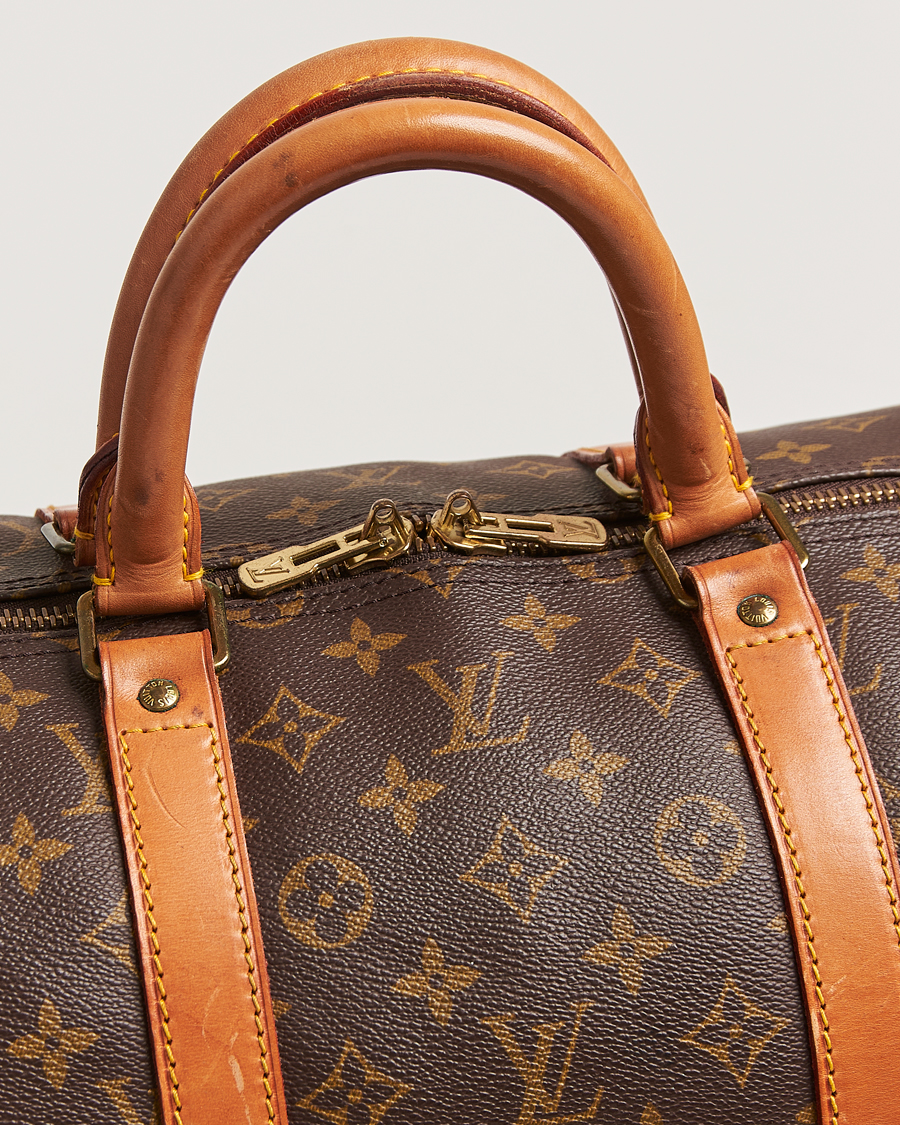 Homme | Louis Vuitton Pre-Owned Keepall Bandoulière 55 Monogram | Louis Vuitton Pre-Owned | Keepall Bandoulière 55 Monogram