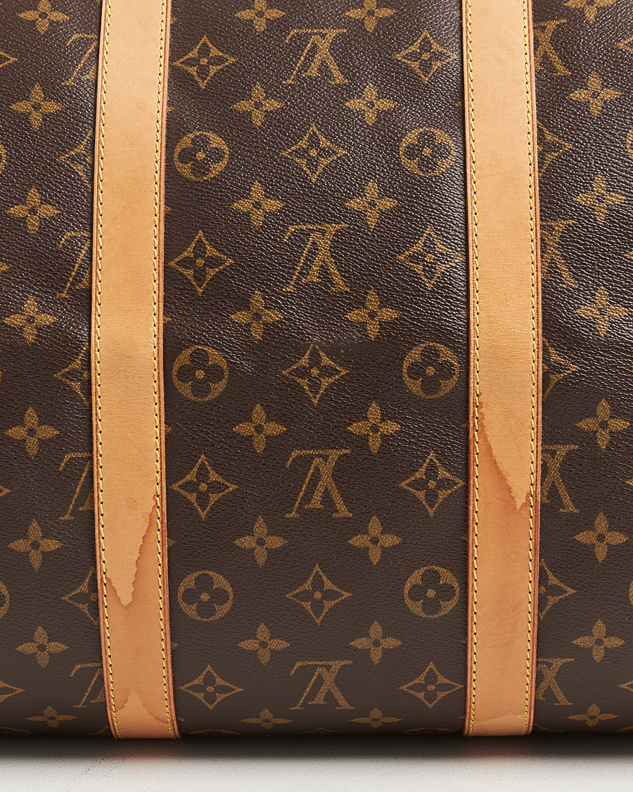 Homme | Louis Vuitton Pre-Owned Keepall Bandoulière 55 Monogram | Louis Vuitton Pre-Owned | Keepall Bandoulière 55 Monogram