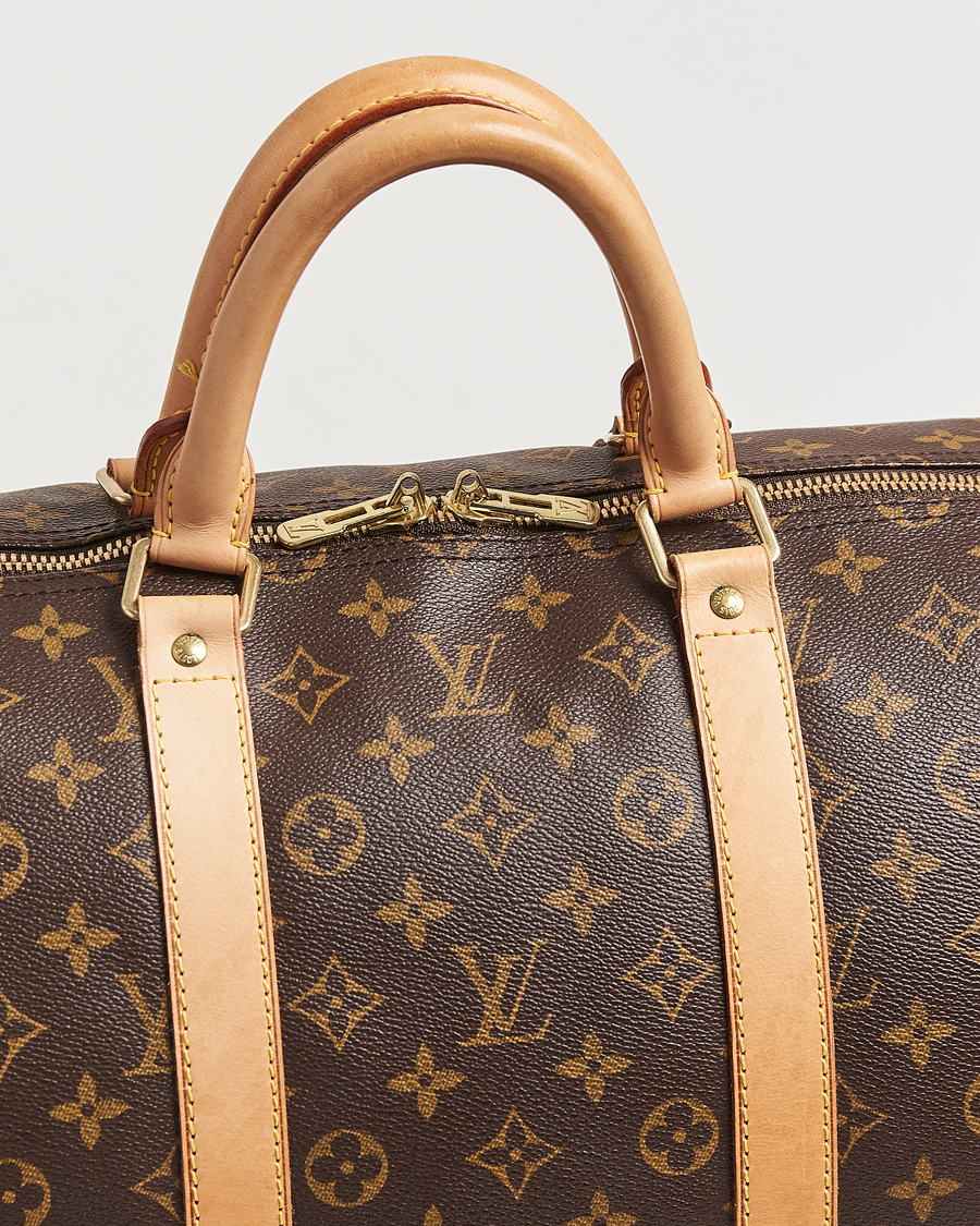 Homme | Louis Vuitton Pre-Owned Keepall Bandoulière 55 Monogram | Louis Vuitton Pre-Owned | Keepall Bandoulière 55 Monogram