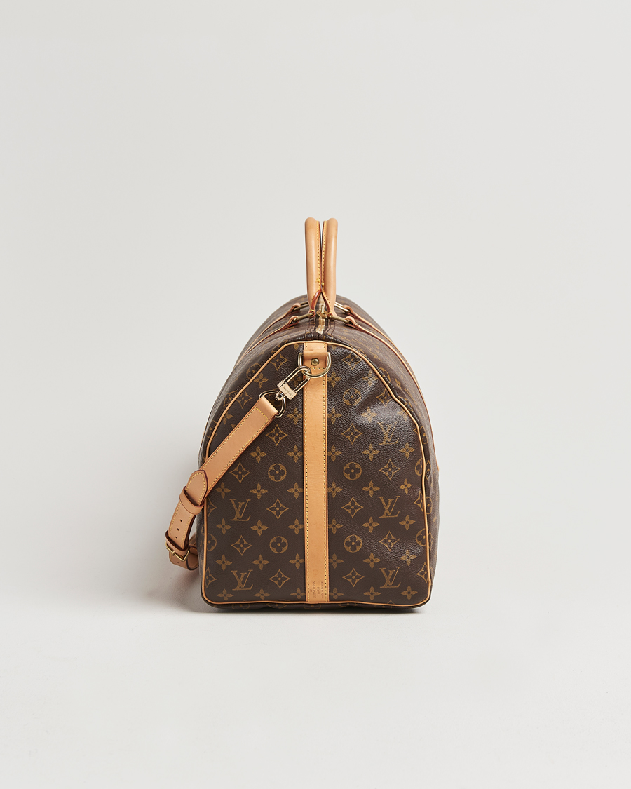 Homme | Louis Vuitton Pre-Owned Keepall Bandoulière 55 Monogram | Louis Vuitton Pre-Owned | Keepall Bandoulière 55 Monogram