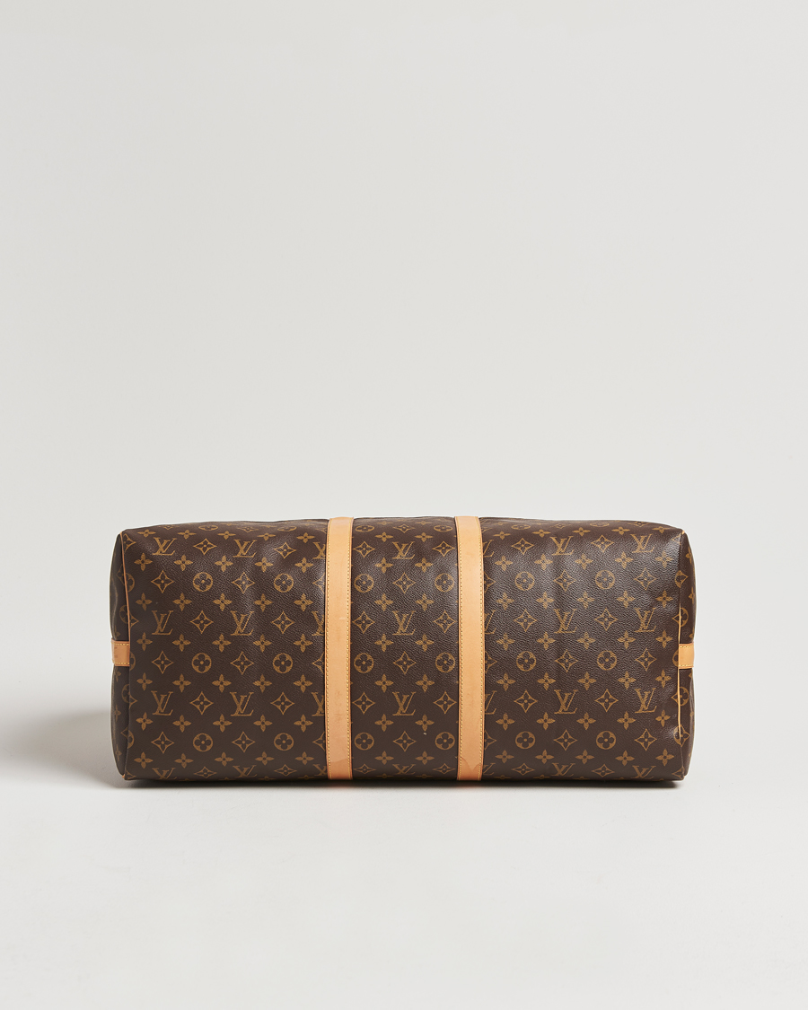 Homme | Louis Vuitton Pre-Owned Keepall Bandoulière 55 Monogram | Louis Vuitton Pre-Owned | Keepall Bandoulière 55 Monogram