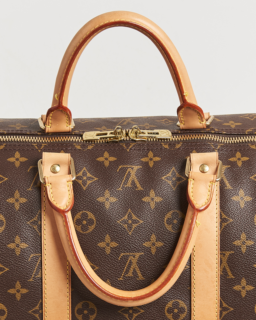 Homme | Louis Vuitton Pre-Owned Keepall Bandoulière 55 Monogram | Louis Vuitton Pre-Owned | Keepall Bandoulière 55 Monogram