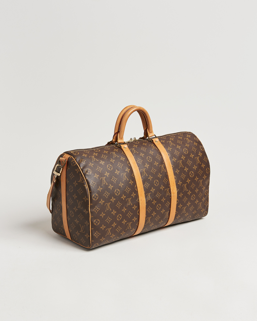 Homme | Louis Vuitton Pre-Owned Keepall Bandoulière 50 Monogram | Louis Vuitton Pre-Owned | Keepall Bandoulière 50 Monogram