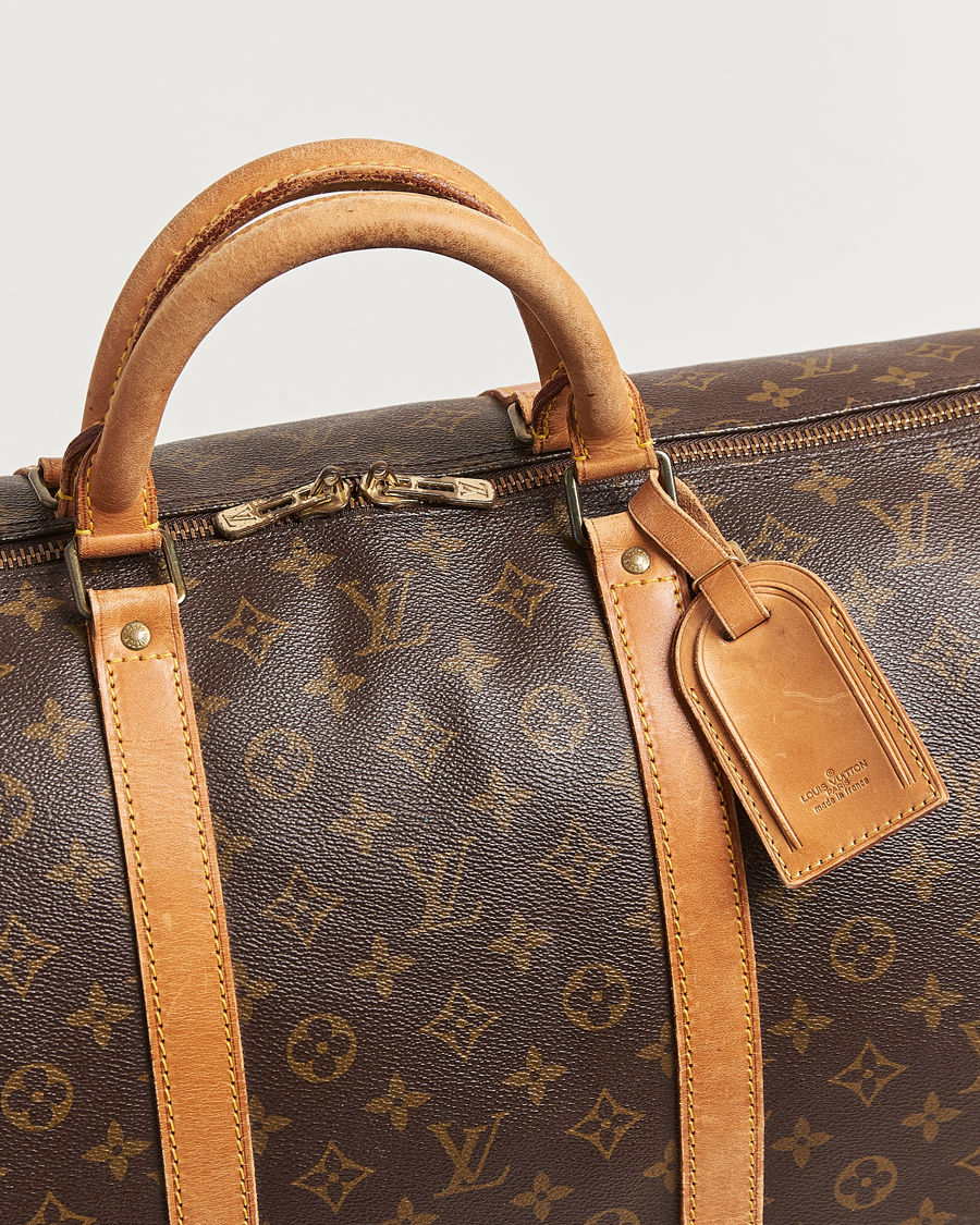 Homme | Louis Vuitton Pre-Owned Keepall Bandoulière 60 Monogram | Louis Vuitton Pre-Owned | Keepall Bandoulière 60 Monogram