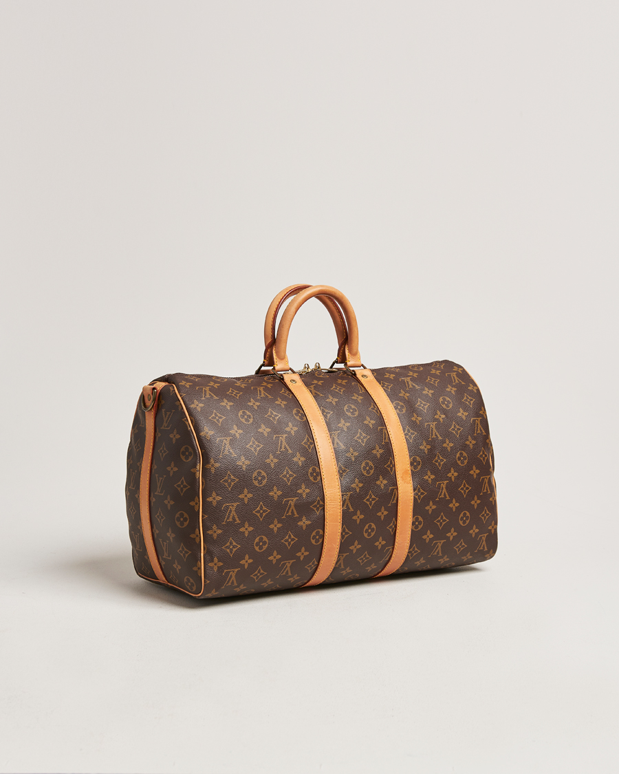 Homme | Louis Vuitton Pre-Owned Keepall Bandoulière 45 Monogram | Louis Vuitton Pre-Owned | Keepall Bandoulière 45 Monogram