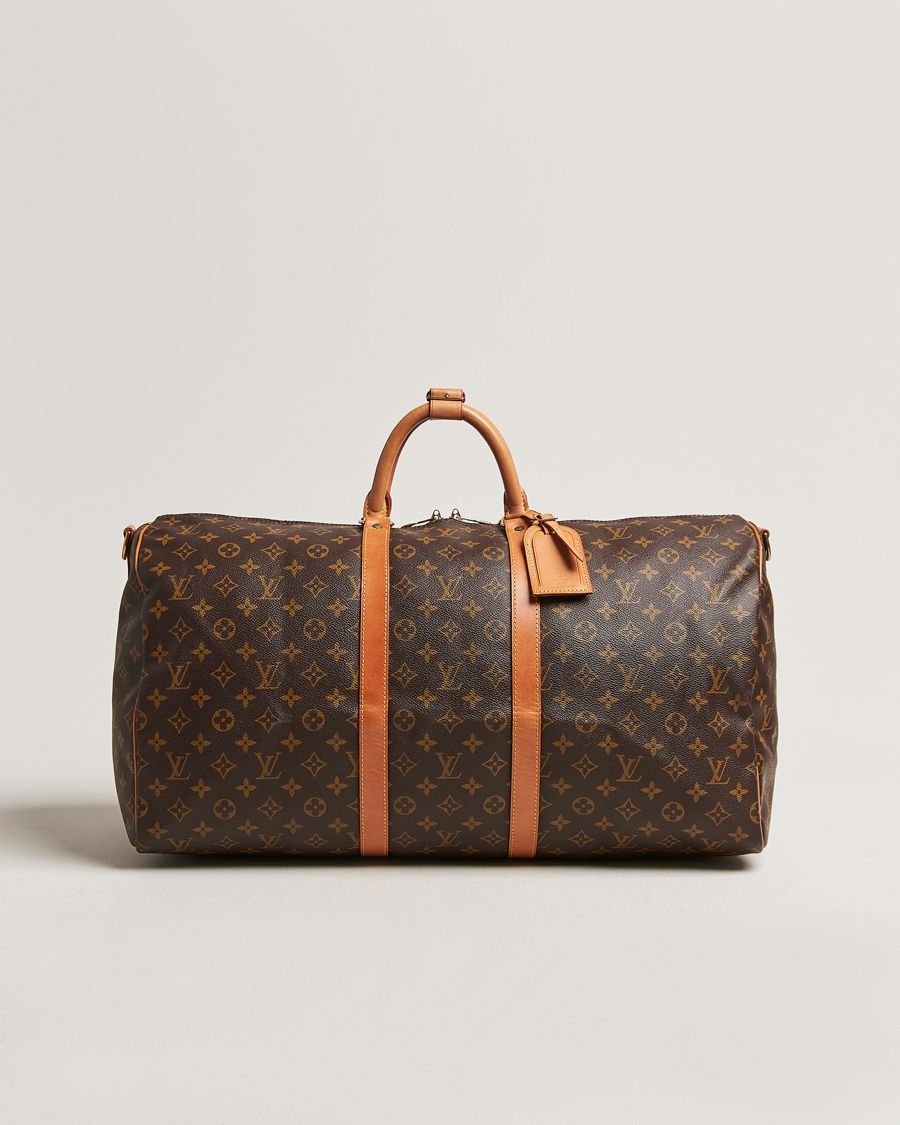 Homme | Louis Vuitton Pre-Owned Keepall Bandoulière 55 Monogram | Louis Vuitton Pre-Owned | Keepall Bandoulière 55 Monogram
