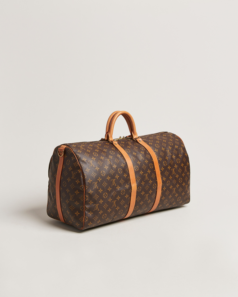 Homme | Louis Vuitton Pre-Owned Keepall Bandoulière 55 Monogram | Louis Vuitton Pre-Owned | Keepall Bandoulière 55 Monogram
