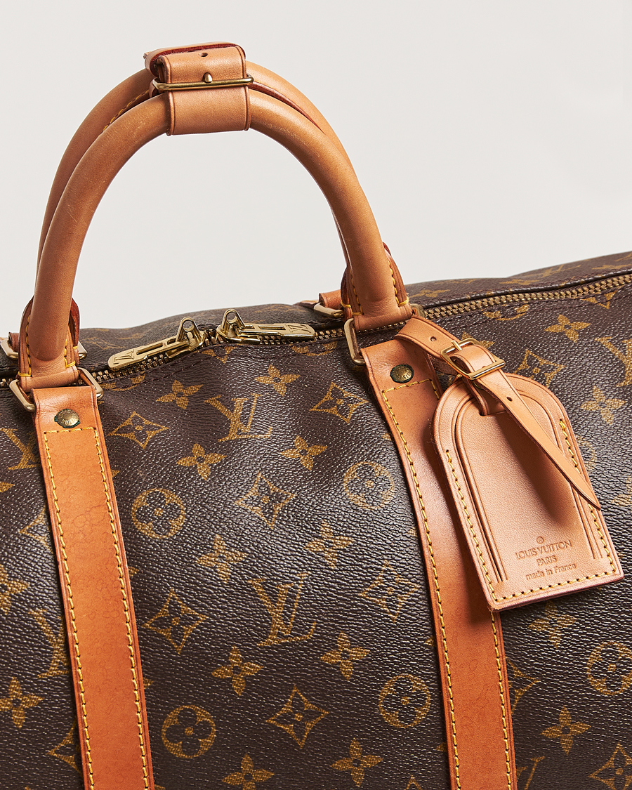 Homme | Louis Vuitton Pre-Owned Keepall Bandoulière 55 Monogram | Louis Vuitton Pre-Owned | Keepall Bandoulière 55 Monogram