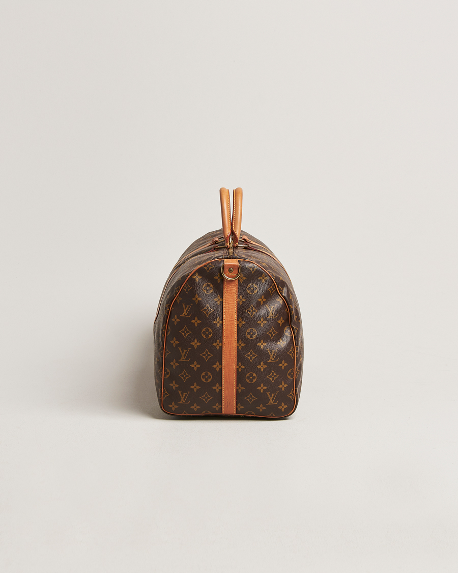 Homme | Louis Vuitton Pre-Owned Keepall Bandoulière 55 Monogram | Louis Vuitton Pre-Owned | Keepall Bandoulière 55 Monogram