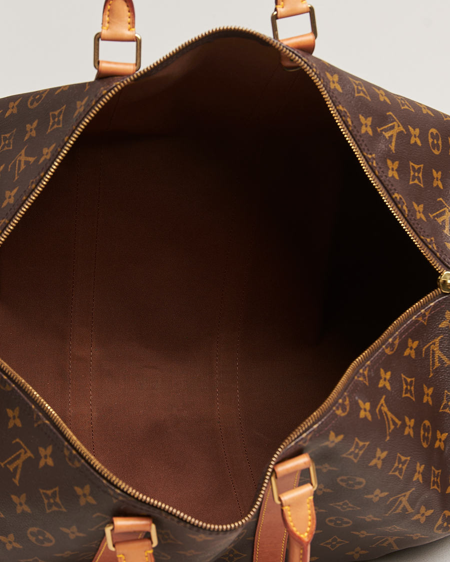Homme | Louis Vuitton Pre-Owned Keepall Bandoulière 55 Monogram | Louis Vuitton Pre-Owned | Keepall Bandoulière 55 Monogram