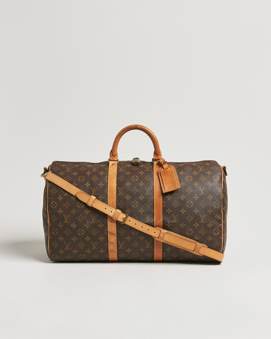 Homme | Louis Vuitton Pre-Owned Keepall Bandoulière 50 Monogram | Louis Vuitton Pre-Owned | Keepall Bandoulière 50 Monogram