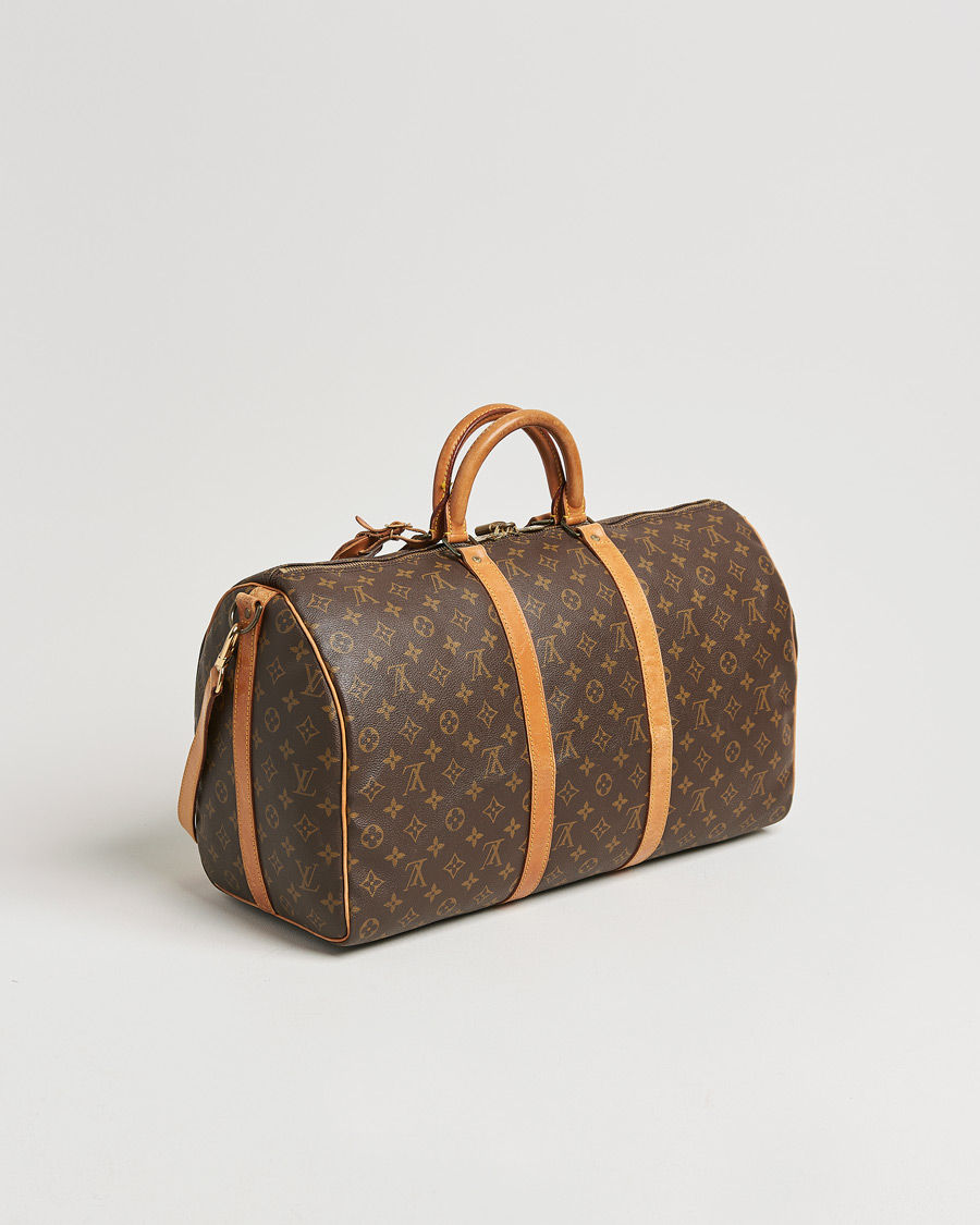 Homme | Louis Vuitton Pre-Owned Keepall Bandoulière 50 Monogram | Louis Vuitton Pre-Owned | Keepall Bandoulière 50 Monogram