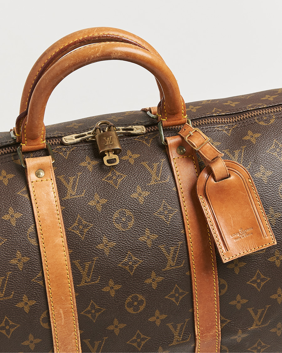 Homme | Louis Vuitton Pre-Owned Keepall Bandoulière 50 Monogram | Louis Vuitton Pre-Owned | Keepall Bandoulière 50 Monogram