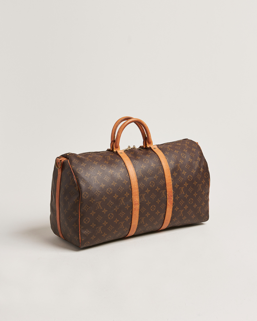 Homme | Louis Vuitton Pre-Owned Keepall Bandoulière 50 Monogram | Louis Vuitton Pre-Owned | Keepall Bandoulière 50 Monogram