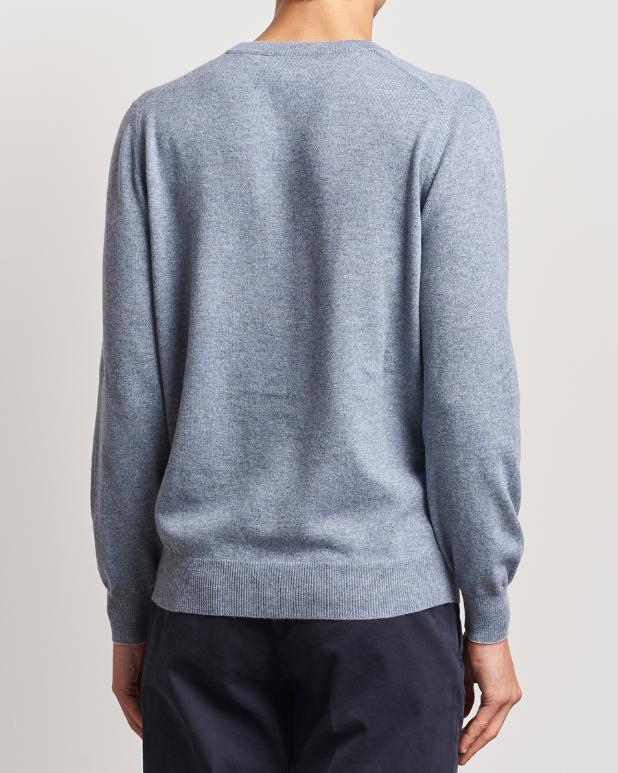 Homme | Pulls Et Tricots | Brunello Cucinelli | 2 Ply Cashmere Pullover Light Blue Denim