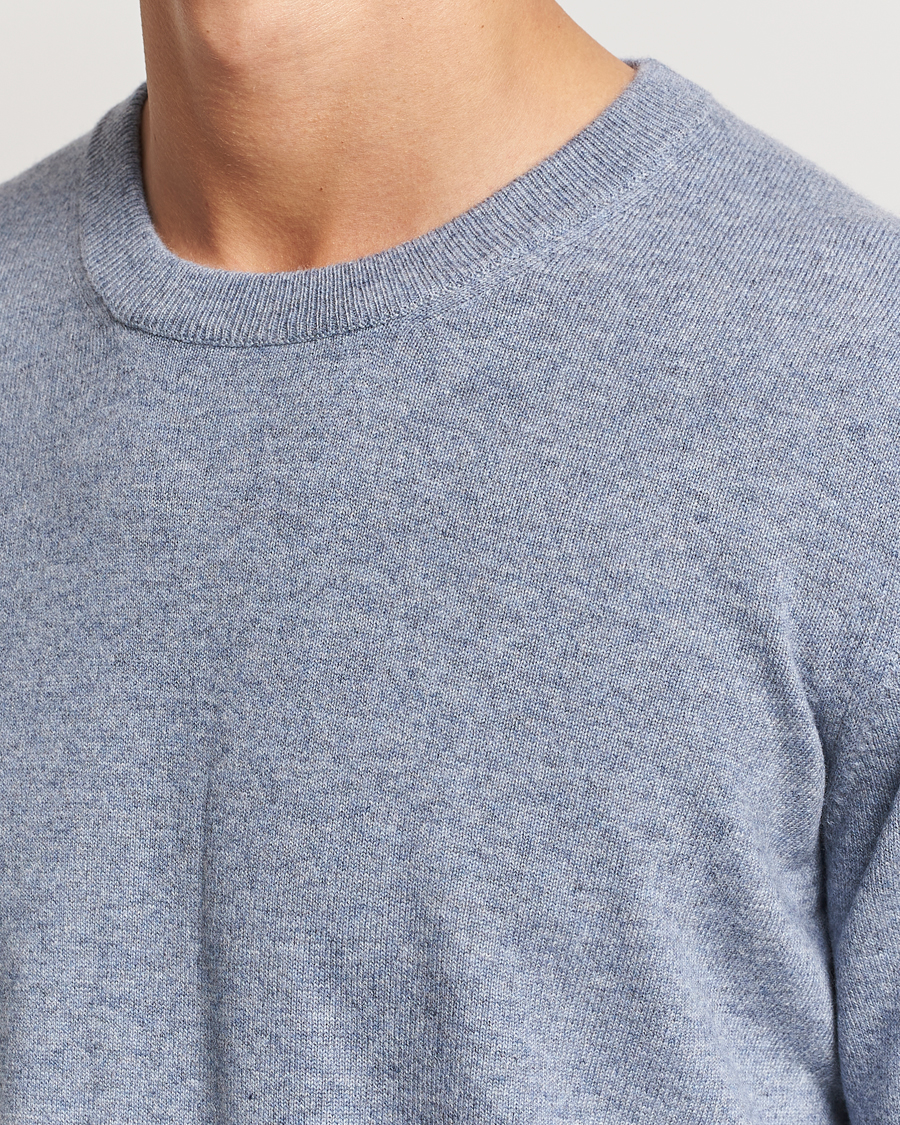 Homme | Pulls Et Tricots | Brunello Cucinelli | 2 Ply Cashmere Pullover Light Blue Denim