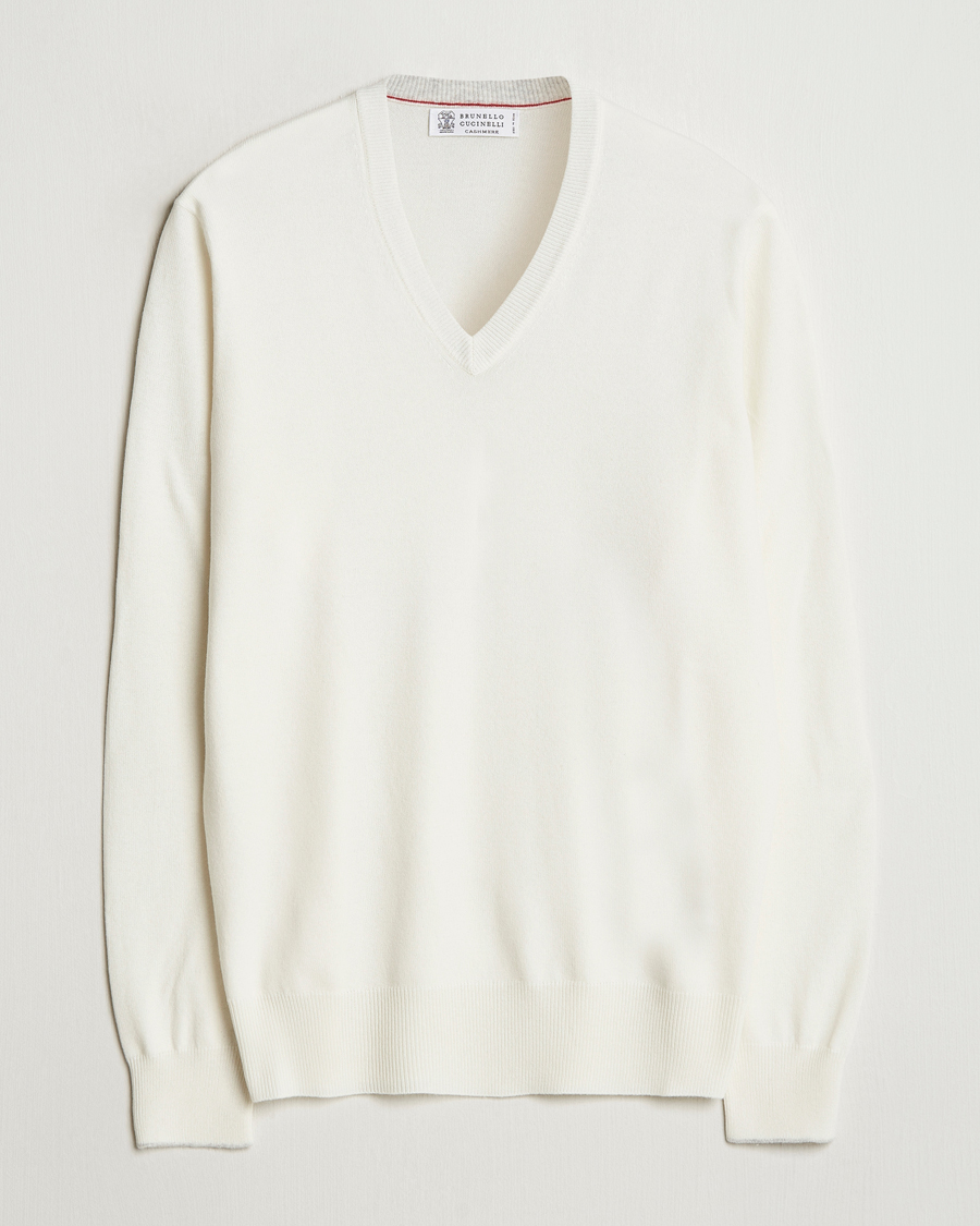 Homme | Pulls Et Tricots | Brunello Cucinelli | 2 Ply Cashmere V-Neck Panama