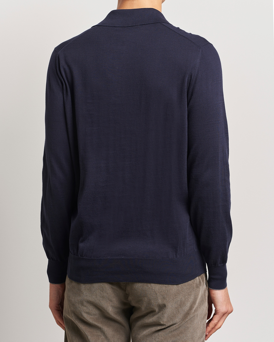 Homme | Pulls Et Tricots | Brunello Cucinelli | Long Sleeve Polo Navy