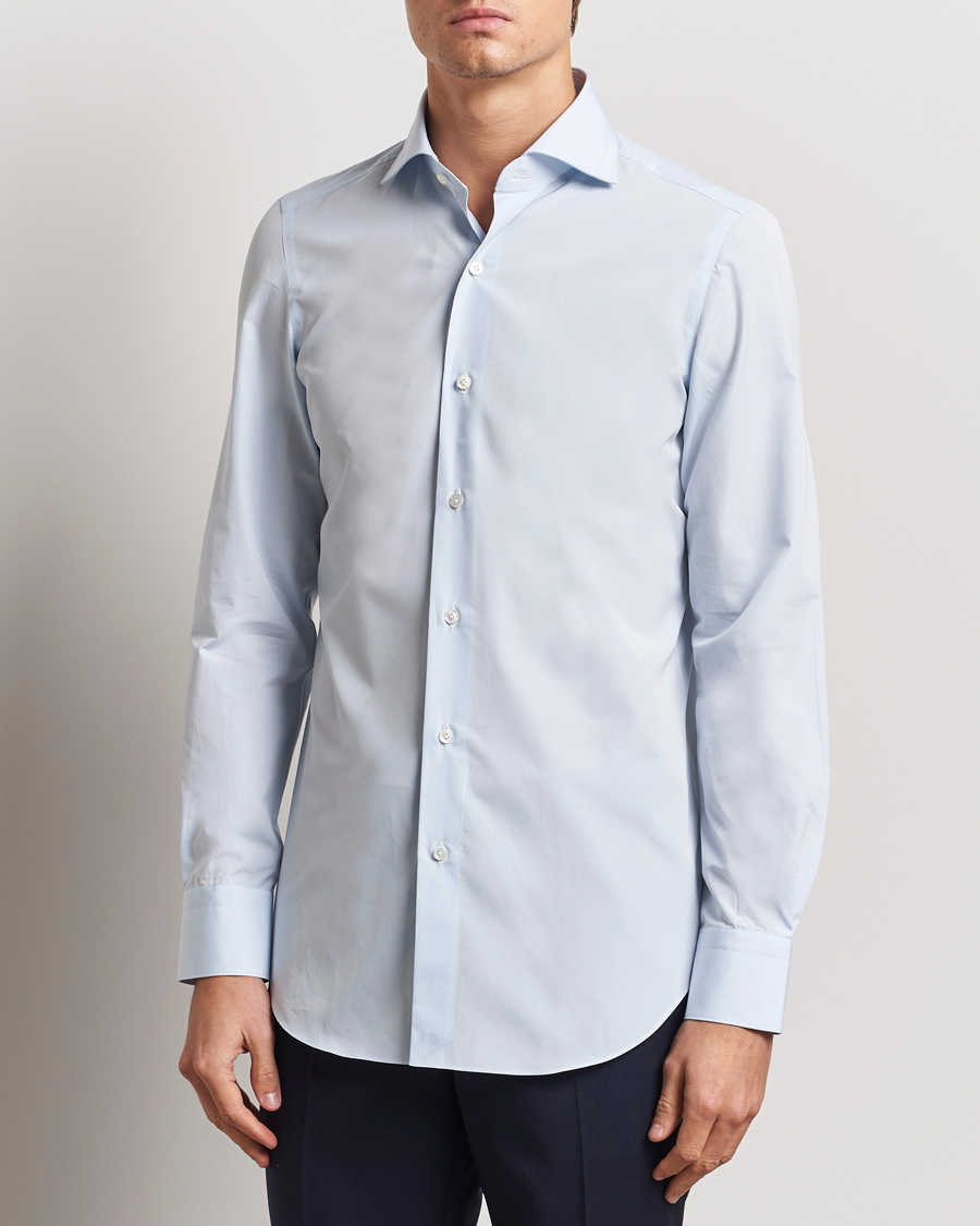 Homme | Chemises | Finamore Napoli | Milano Slim Fit Classic Shirt Light Blue