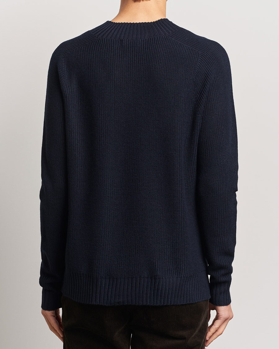 Homme | Pulls Et Tricots | Oscar Jacobson | Collins Knitted Wool Turtleneck Navy
