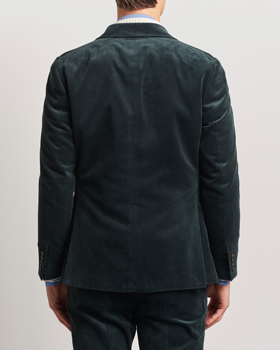 Homme | Blazers | Gant | Slim Corduroy Suit Jacket Tartan Green