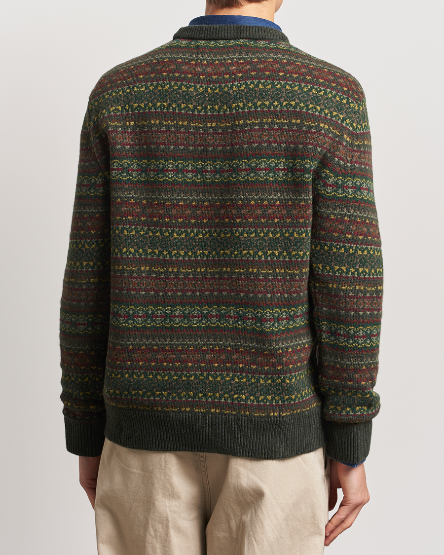 Homme | Pulls Et Tricots | GANT | Wool Fairisle Crew Neck Sweater Deepest Green