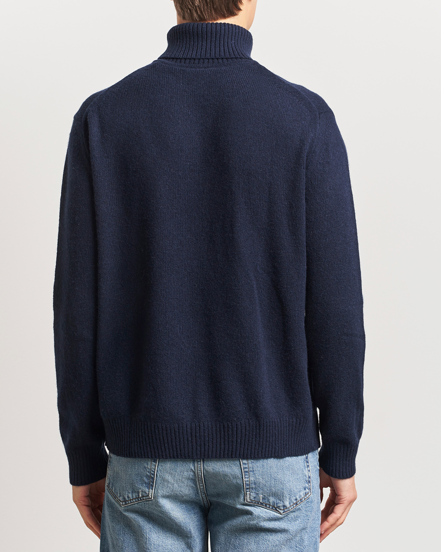 Homme | Pulls Et Tricots | GANT | Knitted Wool Turtleneck Evening Blue