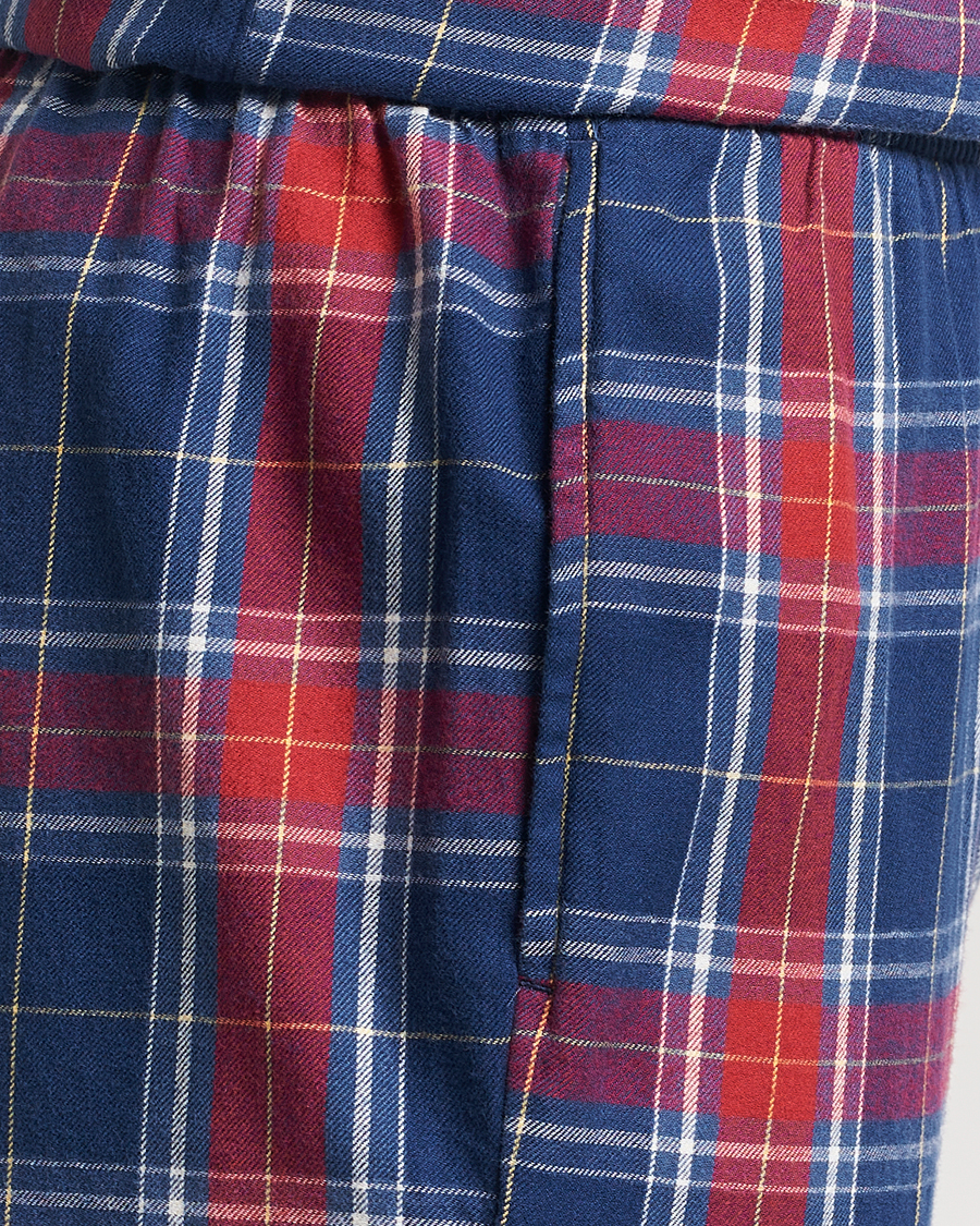 Homme | Peignoirs Et Pyjamas | GANT | Checked Flannel Pyjama Set Persian Blue