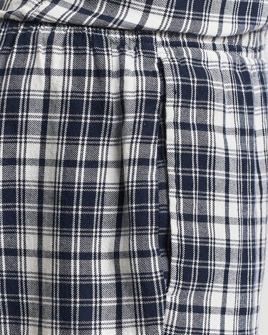 Homme | Peignoirs Et Pyjamas | GANT | Checked Flannel Pyjama Set Evening Blue
