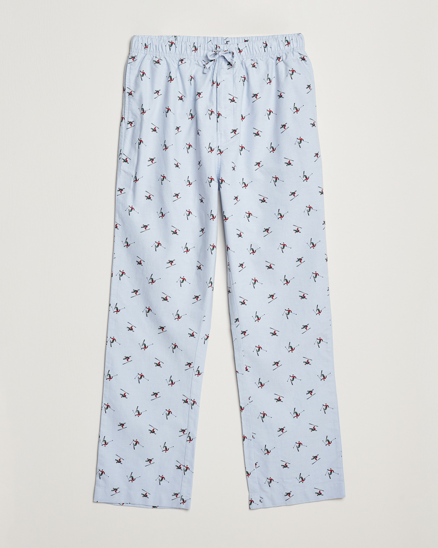 Homme | Peignoirs Et Pyjamas | GANT | Printed Skier Pyjama Pants Light Blue
