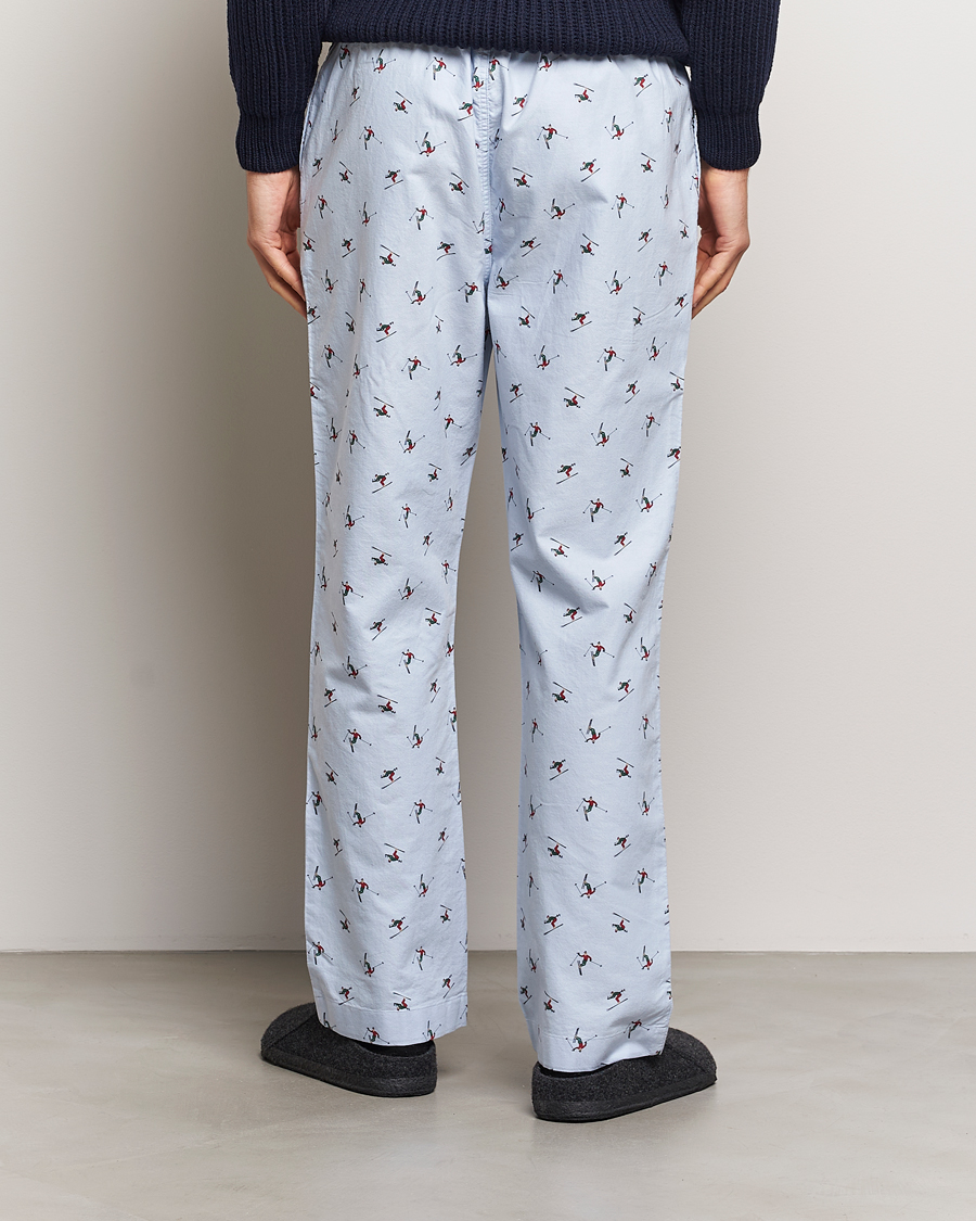 Homme | Peignoirs Et Pyjamas | GANT | Printed Skier Pyjama Pants Light Blue