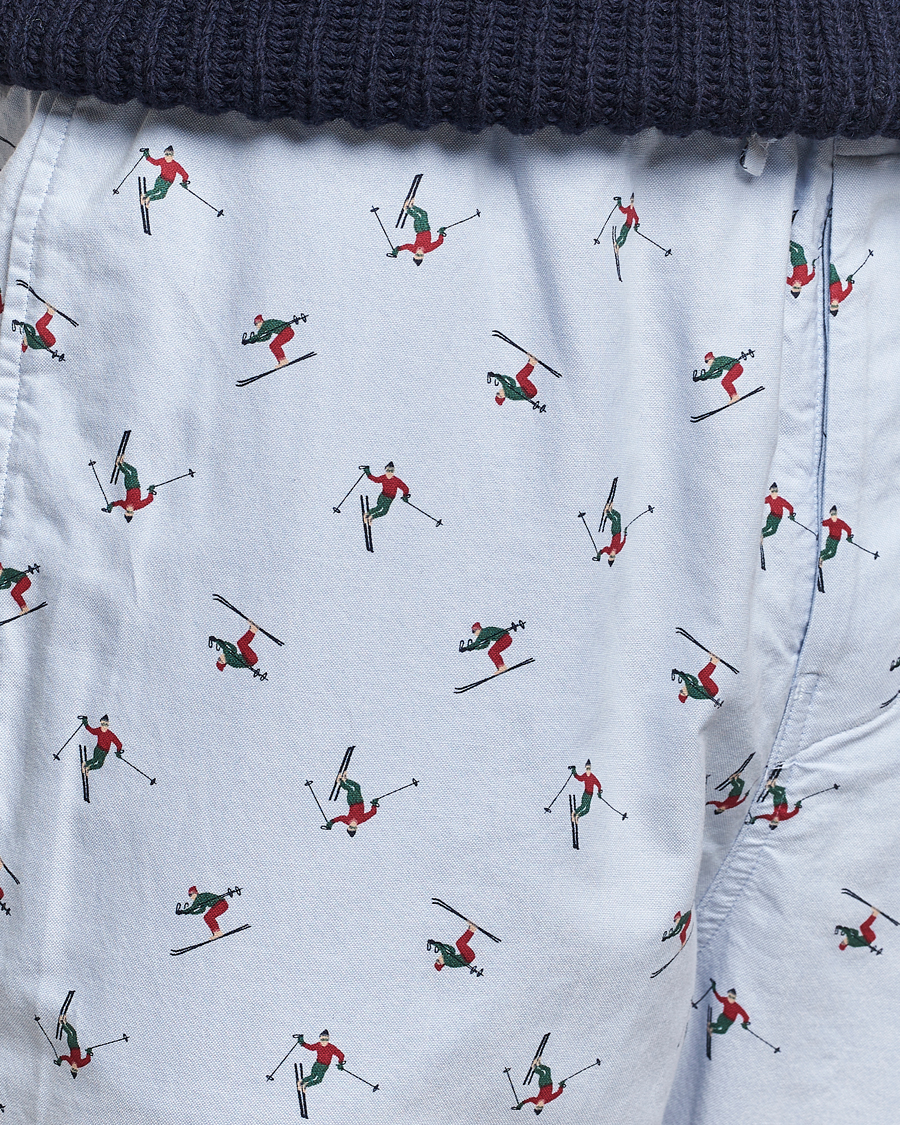 Homme | Peignoirs Et Pyjamas | GANT | Printed Skier Pyjama Pants Light Blue