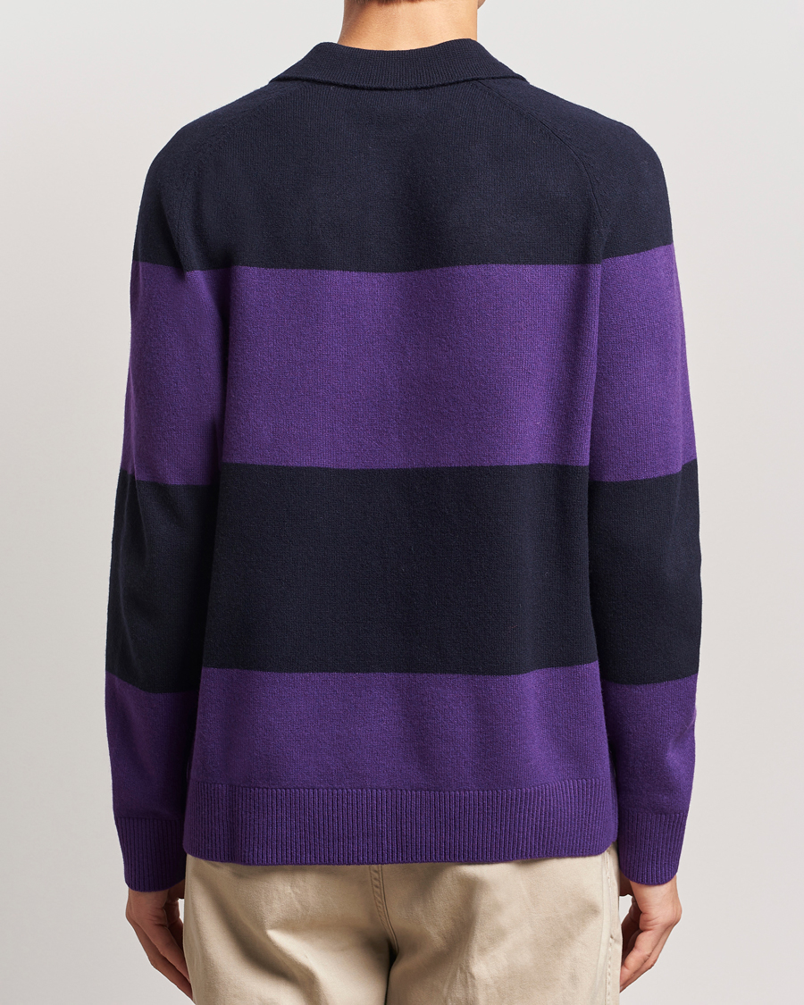 Homme | Pulls Et Tricots | Morris | Frank Knitted Rugger Purple