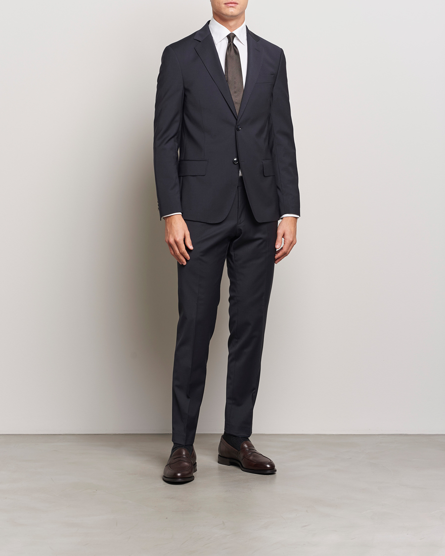 Homme | Pantalons | Oscar Jacobson | Damien Trousers Navy