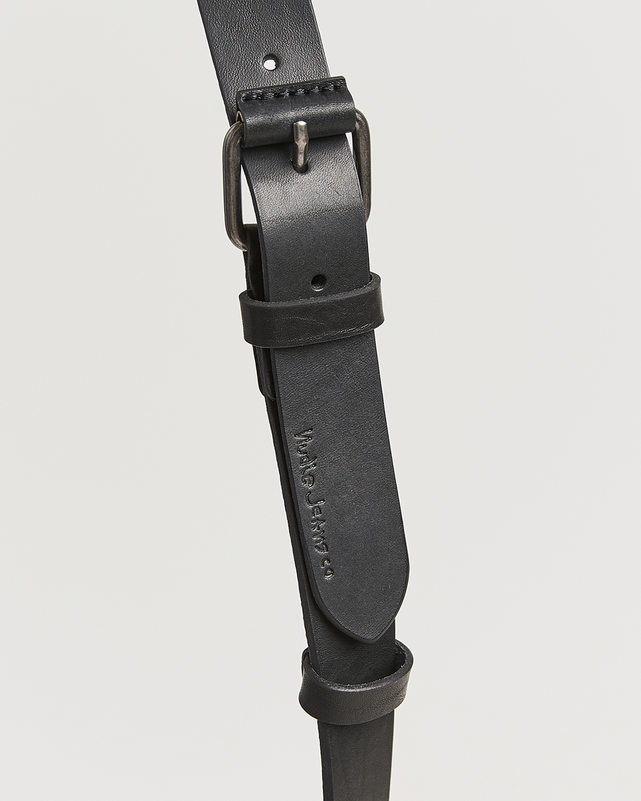 Homme | Ceintures | Nudie Jeans | Dwayne Leather Belt Black