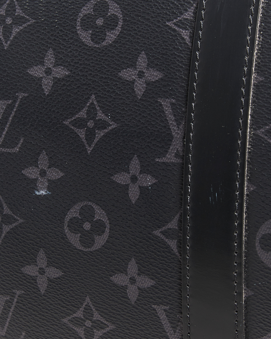 Homme | Louis Vuitton Pre-Owned Keepall Bandoulière 55 Monogram Eclipse | Louis Vuitton Pre-Owned | Keepall Bandoulière 55 Monogram Eclipse