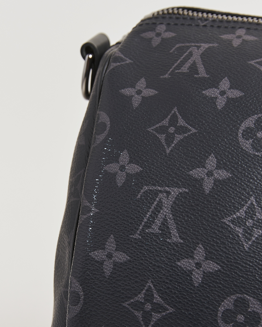 Homme | Louis Vuitton Pre-Owned Keepall Bandoulière 55 Monogram Eclipse | Louis Vuitton Pre-Owned | Keepall Bandoulière 55 Monogram Eclipse